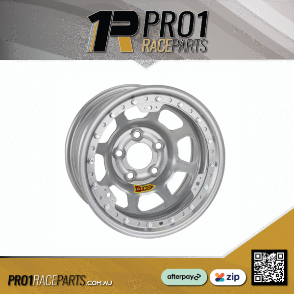 Aero 53-Series Steel Beadlock Race Wheels - 15in x 8in - 3in Backspace - SILVER Aero 53-Series Steel Beadlock Race Wheels - 15in x 8in - 3in Backspace - SILVER
