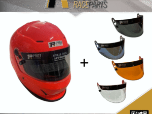 Pro1 SNELL 2025 Helmet with Replacement Visor - Fluro Orange