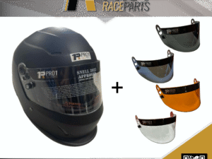 Pro1 SNELL 2025 Helmet with Replacement Visor | Matte Black | NO FREE POST*