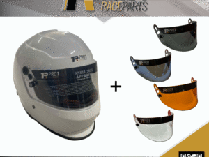 Pro1 SNELL 2025 Helmet with Replacement Visor - White