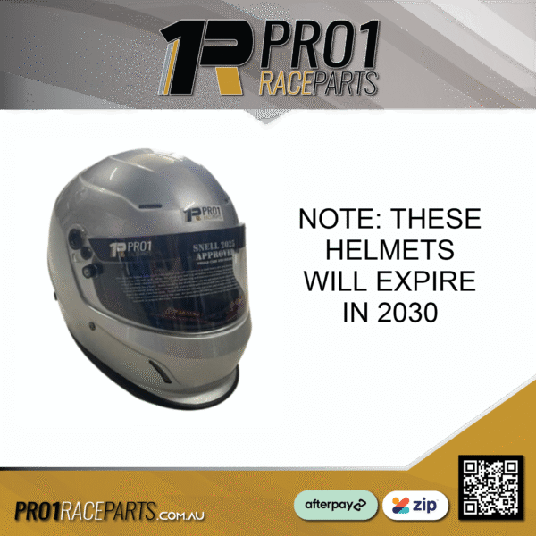 SNELL 2020 Helmet - Silver SNELL 2020 Helmet - Silver